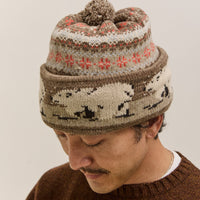 Kapital Wool Polar Bear Knit Cap, Gray