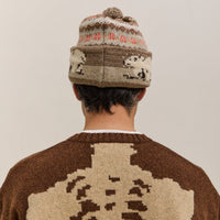 Kapital Wool Polar Bear Knit Cap, Gray