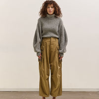 Kapital Herringbone Jumbo Monkey Pants - Factory Repaired & Embroidery, Camel