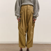 Kapital Herringbone Jumbo Monkey Pants - Factory Repaired & Embroidery, Camel
