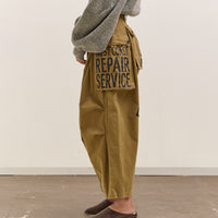 Kapital Herringbone Jumbo Monkey Pants - Factory Repaired & Embroidery, Camel