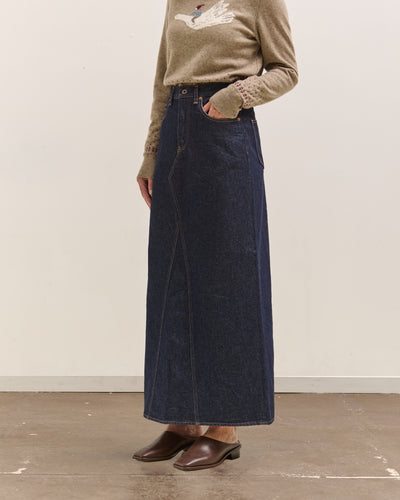 Kapital 13Oz Denim Pencil Skirt, Idg