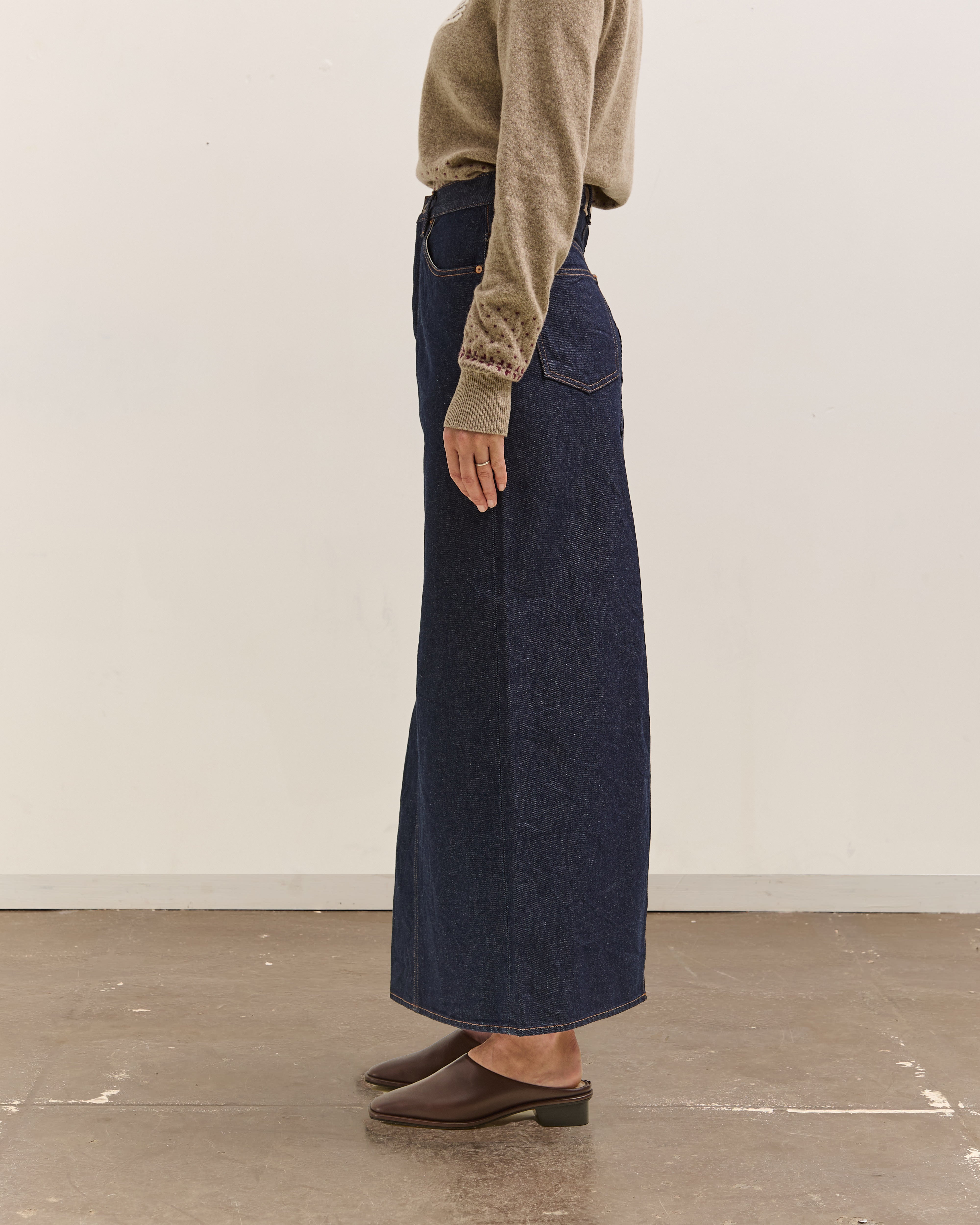Kapital 13Oz Denim Pencil Skirt, Idg – Glasswing
