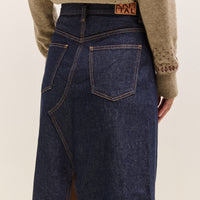 Kapital 13Oz Denim Pencil Skirt, Idg