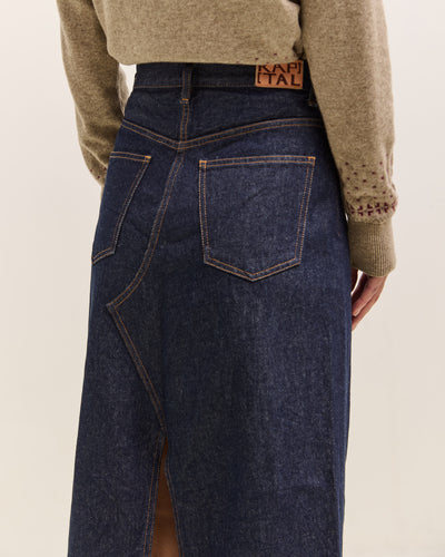 Kapital 13Oz Denim Pencil Skirt, Idg