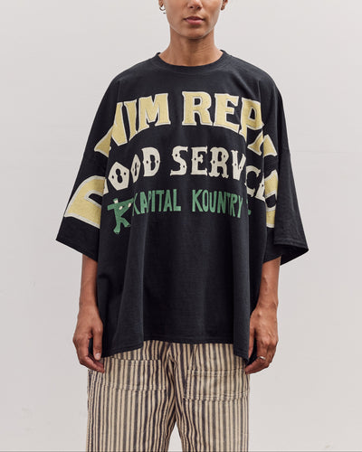 Jersey Huge-T (Denim Repair), Black