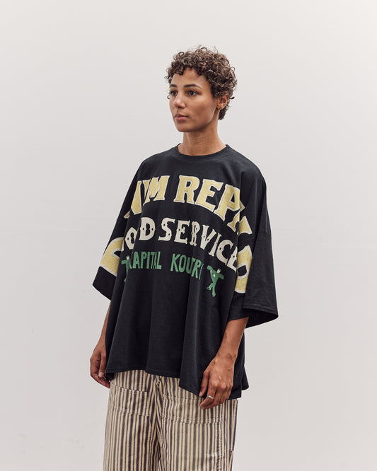 Jersey Huge-T (Denim Repair), Black