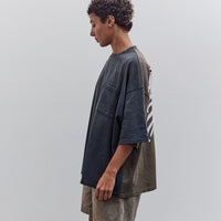 Jersey 2Tones Big Pocket T (Bone), Black X Khaki