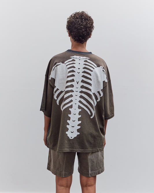 Jersey 2Tones Big Pocket T (Bone), Black X Khaki