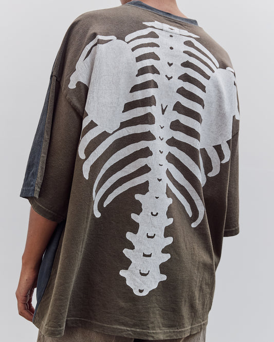 Jersey 2Tones Big Pocket T (Bone), Black X Khaki
