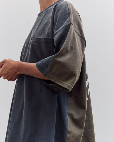Jersey 2Tones Big Pocket T (Bone), Black X Khaki