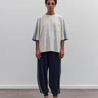 Jersey 2Tones Big Pocket T (Bone), Ecru X Sax