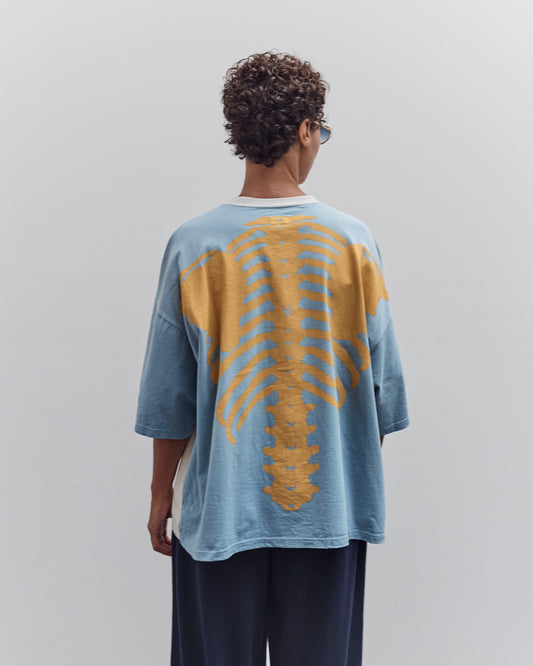 Jersey 2Tones Big Pocket T (Bone), Ecru X Sax
