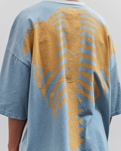 Jersey 2Tones Big Pocket T (Bone), Ecru X Sax