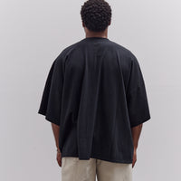Kapital Jersey Huge-T (Denim Repair) Unisex, Black
