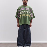 Kapital Jersey Huge-T (Denim Repair) Unisex, Green