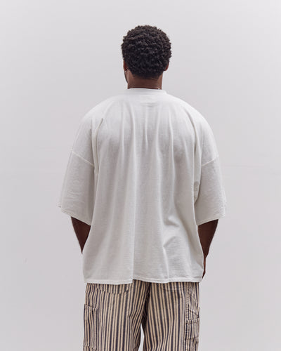 Kapital Jersey Huge-T (Denim Repair) Unisex, White