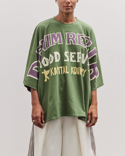 Jersey Huge-T (Denim Repair), Green