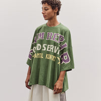 Jersey Huge-T (Denim Repair), Green