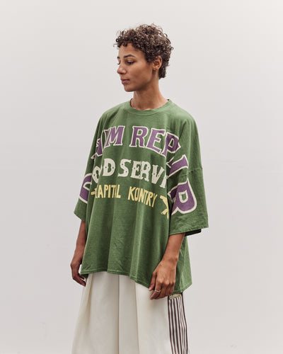 Jersey Huge-T (Denim Repair), Green