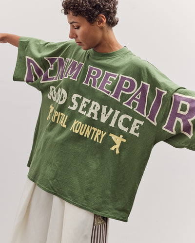 Jersey Huge-T (Denim Repair), Green