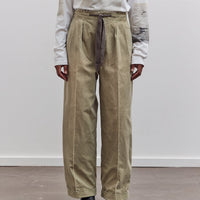 Canvas Easy Trouser (Center Pleated), Light Khaki