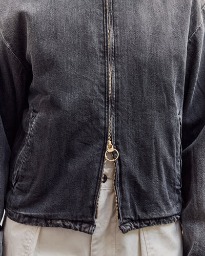 11.5Oz Blk X Blk Denim Hacksaw Drizzler Jacket, Pro