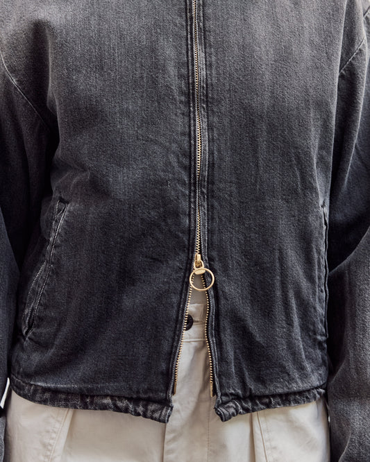 11.5Oz Blk X Blk Denim Hacksaw Drizzler Jacket, Pro