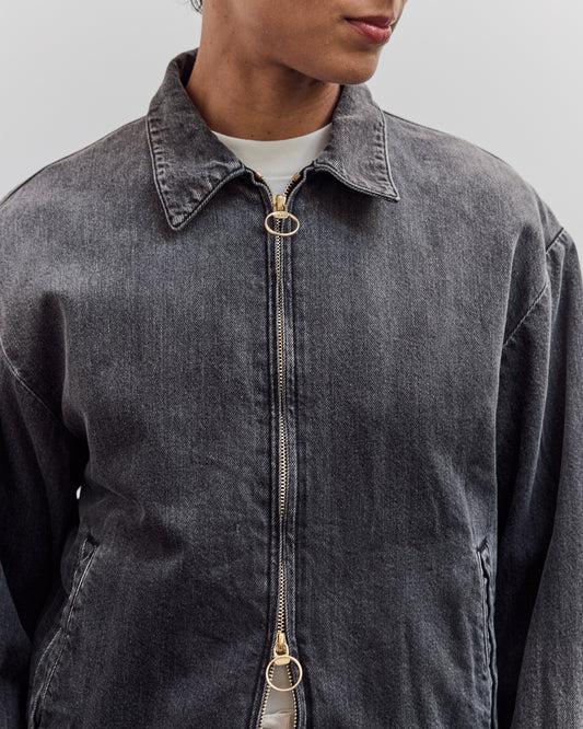 11.5Oz Blk X Blk Denim Hacksaw Drizzler Jacket, Pro