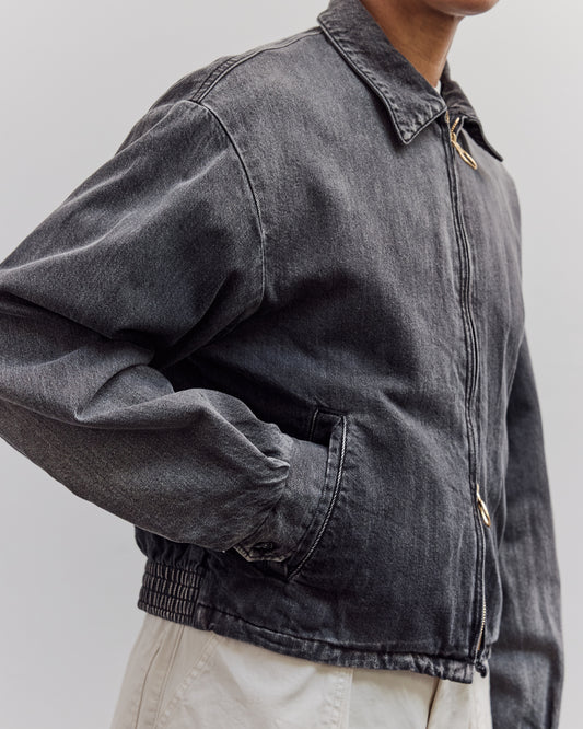 11.5Oz Blk X Blk Denim Hacksaw Drizzler Jacket, Pro