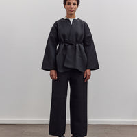 W–R21O7 Long Cross Cardigan, Black Nubi
