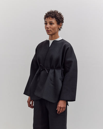 W–R21O7 Long Cross Cardigan, Black Nubi