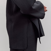 W–R21O7 Long Cross Cardigan, Black Nubi