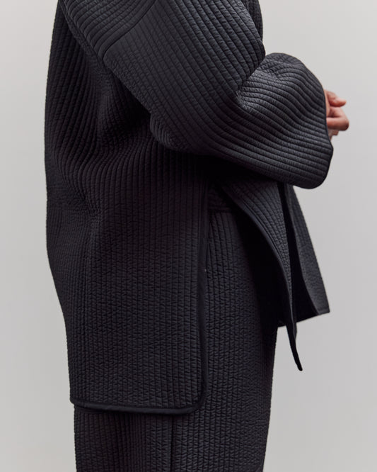 W–R21O7 Long Cross Cardigan, Black Nubi