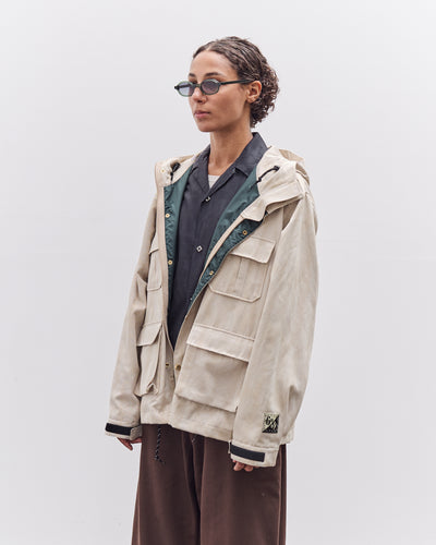 Kapital 60/40 Cloth MAGPIE Mountain Parka, Ecru