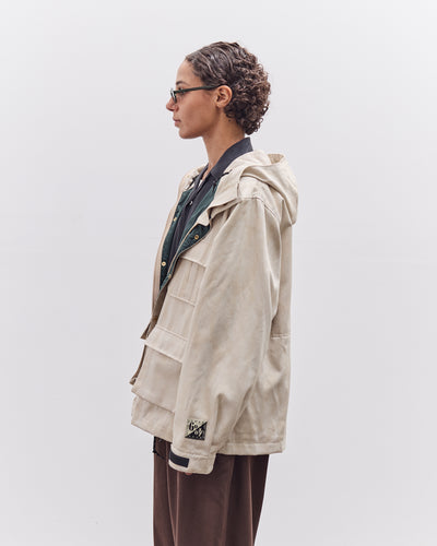 Kapital 60/40 Cloth MAGPIE Mountain Parka, Ecru