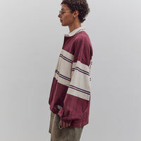 Panel Stripe Jersey Big Rugby, Burgundy