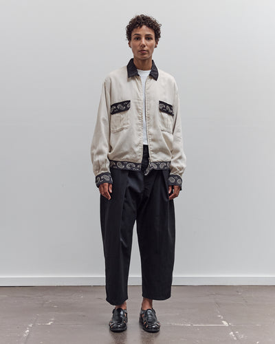 Combed Burberry Cotton Easy Beach Go Pants, Black
