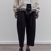 Combed Burberry Cotton Easy Beach Go Pants, Black
