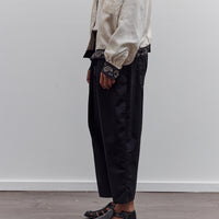 Combed Burberry Cotton Easy Beach Go Pants, Black