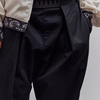 Combed Burberry Cotton Easy Beach Go Pants, Black