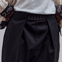 Combed Burberry Cotton Easy Beach Go Pants, Black