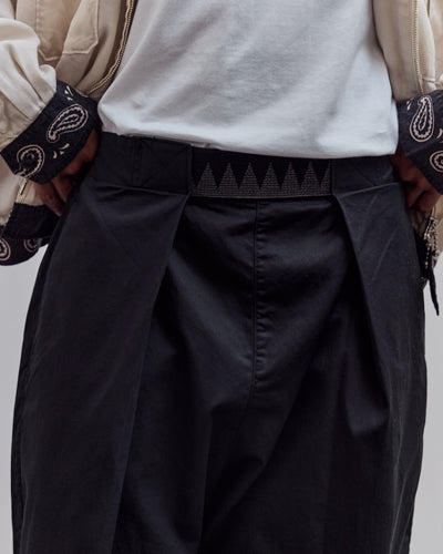 Combed Burberry Cotton Easy Beach Go Pants, Black