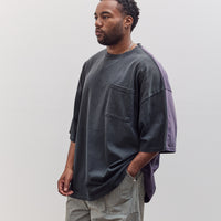 Jersey 2Tones Big Pocket T (Bone), Black X Purple