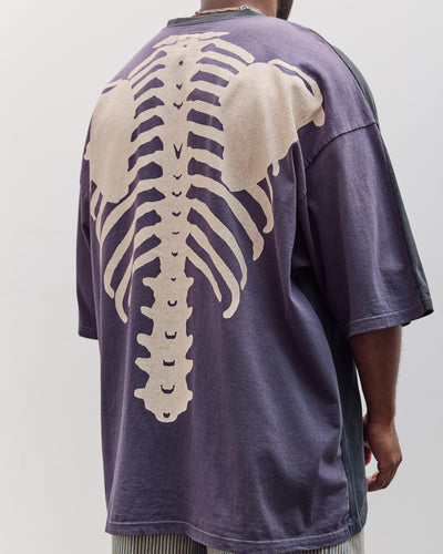 Jersey 2Tones Big Pocket T (Bone), Black X Purple