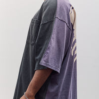Jersey 2Tones Big Pocket T (Bone), Black X Purple
