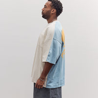 Jersey 2Tones Big Pocket T (Bone) Unisex, Ecru X Sax