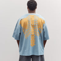 Jersey 2Tones Big Pocket T (Bone) Unisex, Ecru X Sax
