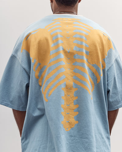 Jersey 2Tones Big Pocket T (Bone) Unisex, Ecru X Sax