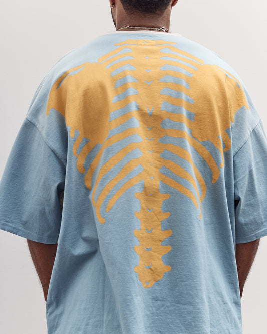 Jersey 2Tones Big Pocket T (Bone) Unisex, Ecru X Sax